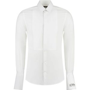 Dolce & Gabbana, Heren, Overhemden, Wit, Maat: L Katoen,