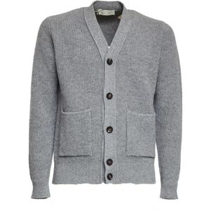 Filippo De Laurentiis, Heren, Truien, Grijs, Maat: M Wol,