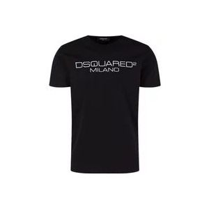 Dsquared2 T-Hemden , Black , Heren , Maat: XS