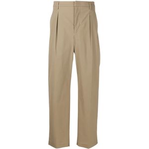 Valentino, Heren, Broeken, Beige, Maat: M Leer,