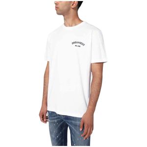 Dsquared2, Heren, Tops, Wit, Maat: L
