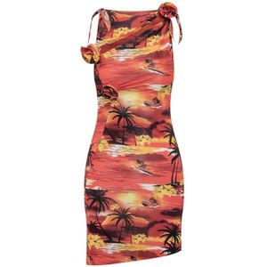 Coperni, Dames, Jurken, Veelkleurig, Maat: S Zijde,