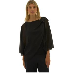 Joseph Ribkoff, Dames, Blouses & Shirts, Zwart, Maat: M