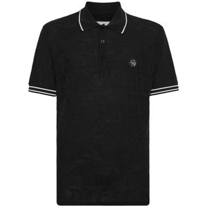 Philipp Plein, Heren, Tops, Zwart, Maat: XL Katoen,
