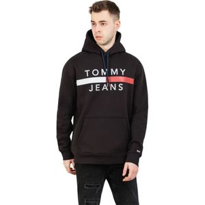 Tommy Hilfiger, Heren, Sweatshirts & Hoodies, Zwart, Maat: S Katoen,