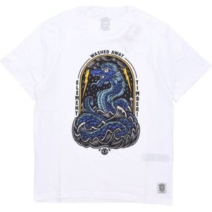 Element, Heren, Tops, Wit, Maat: L Katoen,