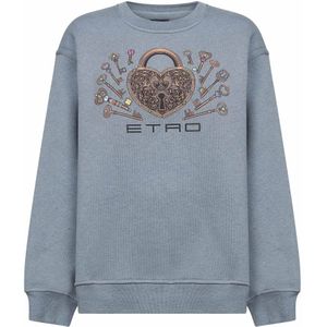 Etro, Dames, Sweatshirts & Hoodies, Groen, Maat: M Katoen,
