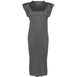 Issey Miyake, Dames, Jurken, Grijs, Maat: M