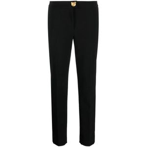Moschino, Dames, Broeken, Zwart, Maat: 2XS Poliester,