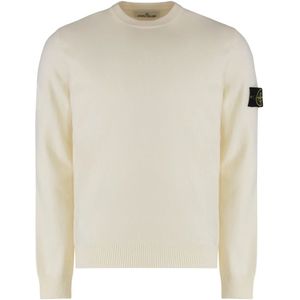 Stone Island, Heren, Truien, Wit, Maat: L Wol,