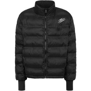 Plein Sport, Heren, Jassen, Zwart, Maat: XS Nylon,