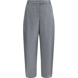 Giorgio Armani, Dames, Broeken, Grijs, Maat: S Zijde,