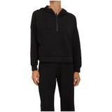 Armani Exchange, Dames, Sweatshirts & Hoodies, Wit, Maat: L Viscose,