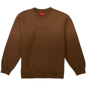 Supreme, Heren, Sweatshirts & Hoodies, Bruin, Maat: XL