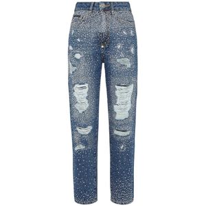 Philipp Plein, Dames, Jeans, Blauw, Maat: W25 Denim,