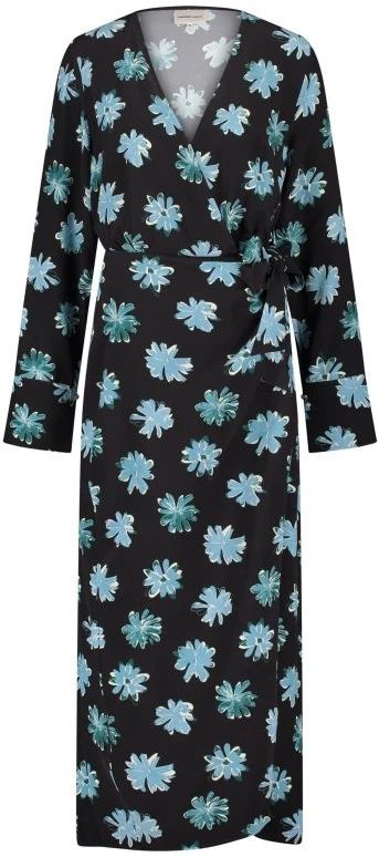 Fabienne Chapot Jurk 'Selena'  lichtblauw / petrol / zwart / offwhite