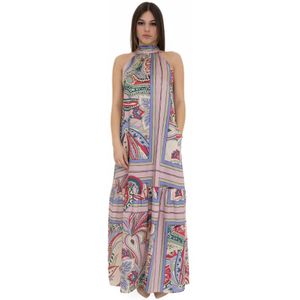 Liu Jo, Dames, Jurken, Veelkleurig, Maat: L Poliester,