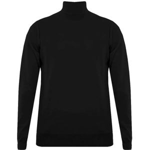 Paolo Pecora, Heren, Truien, Zwart, Maat: L Wol,