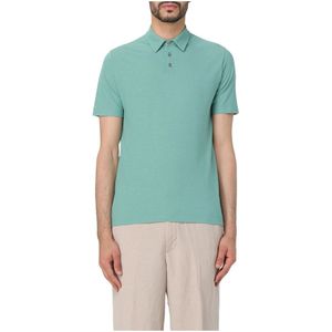 Zanone, Heren, Tops, Groen, Maat: 3XL Katoen,