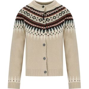 Weekend Max Mara, Dames, Truien, Beige, Maat: XS Wol,