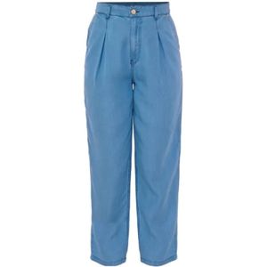 Kocca, Dames, Broeken, Blauw, Maat: W26