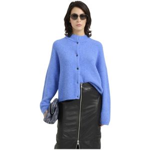 Gestuz, Dames, Truien, Blauw, Maat: M Wol,