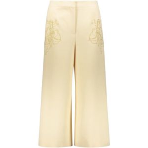 Moschino, Dames, Broeken, Beige, Maat: XS Viscose,