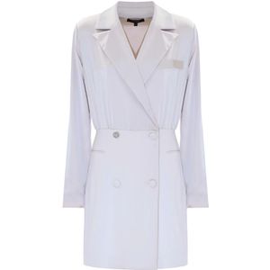 Kocca, Dames, Jurken, Wit, Maat: L Leer,