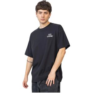 Vans, Heren, Tops, Zwart, Maat: L Katoen,