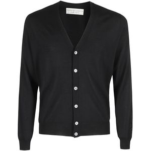 Filippo De Laurentiis, Heren, Truien, Zwart, Maat: 2XL