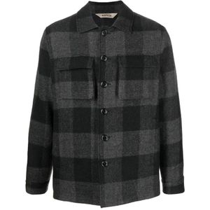 Aspesi, Heren, Overhemden, Grijs, Maat: M