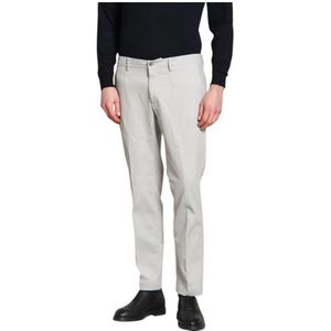 Mason's, Heren, Broeken, Grijs, Maat: S Gabardine,