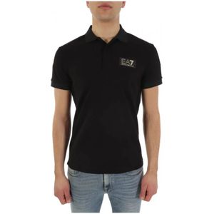 Emporio Armani Ea7, Heren, Tops, Zwart, Maat: 2XL Katoen,