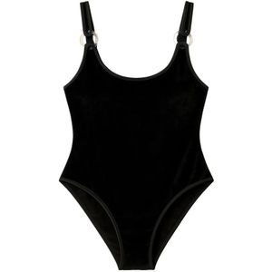 Reina Olga, Dames, Badkleding, Zwart, Maat: L Acryl,