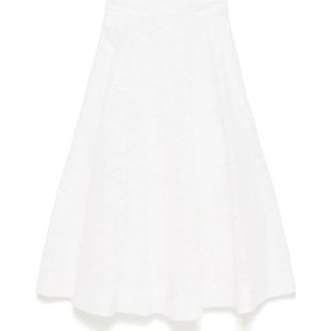 Zimmermann - Midi Rok - Wit - Dames - Met Rits aan de Achterkant