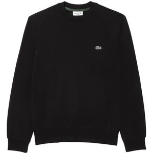 Lacoste, Heren, Sweatshirts & Hoodies, Zwart, Maat: L Katoen,