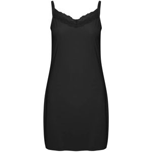 Saint Tropez, Dames, Jurken, Zwart, Maat: M Polyamide,