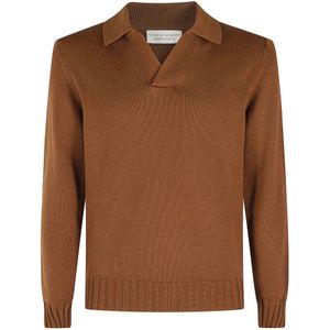 Filippo De Laurentiis, Heren, Truien, Bruin, Maat: L Wol,