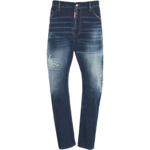 Dsquared2, Heren, Jeans, Blauw, Maat: 2XL Katoen,