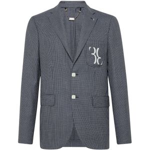 Billionaire, Heren, Jassen, Blauw, Maat: L Wol,