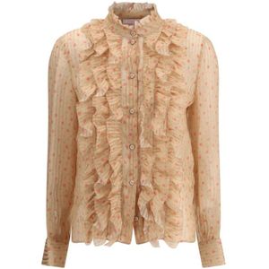 Kristina Ti, Dames, Blouses & Shirts, Veelkleurig, Maat: M Zijde,