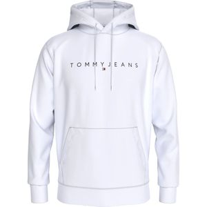 Tommy Jeans, Heren, Sweatshirts & Hoodies, Wit, Maat: XL Katoen,