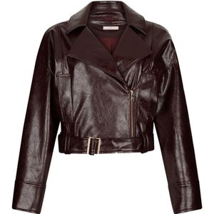 Liu Jo, Dames, Jassen, Bruin, Maat: S Leer,