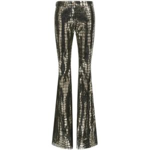 Roberto Cavalli, Dames, Broeken, Grijs, Maat: S