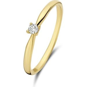 Isabel Bernard - De la Paix Céline - Ring - Goud - 14 Karaat - Diamant 0.05 ct