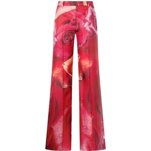 Roberto Cavalli, Dames, Broeken, Rood, Maat: 2XS Zijde,