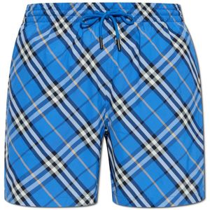Burberry, Heren, Badkleding, Blauw, Maat: S