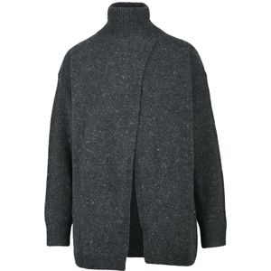 Max Mara, Dames, Truien, Grijs, Maat: L Wol,