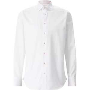 Stenströms, Heren, Overhemden, Wit, Maat: L Katoen,