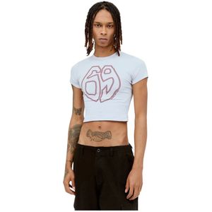 P.a.m., Heren, Tops, Wit, Maat: M Katoen,